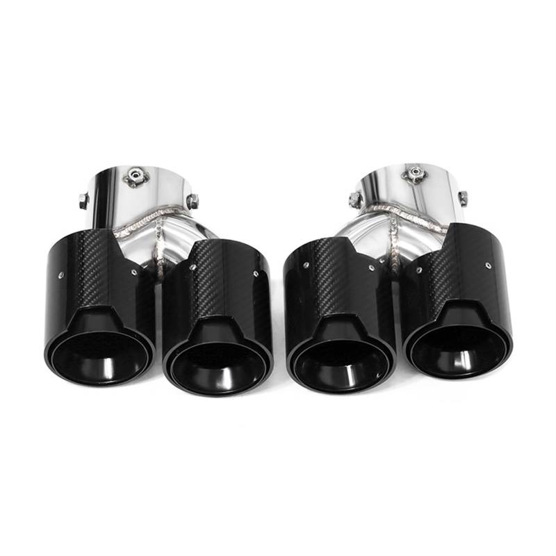 Auto Auspuff Endrohr Für G20 G21 M340i Auspuff 304 Edelstahl Schalldämpfer Spitze Düse Quad Auto Auspuff Endrohr Auspuff Endrohr(Carbon Fiber A) von LIANGBAOS