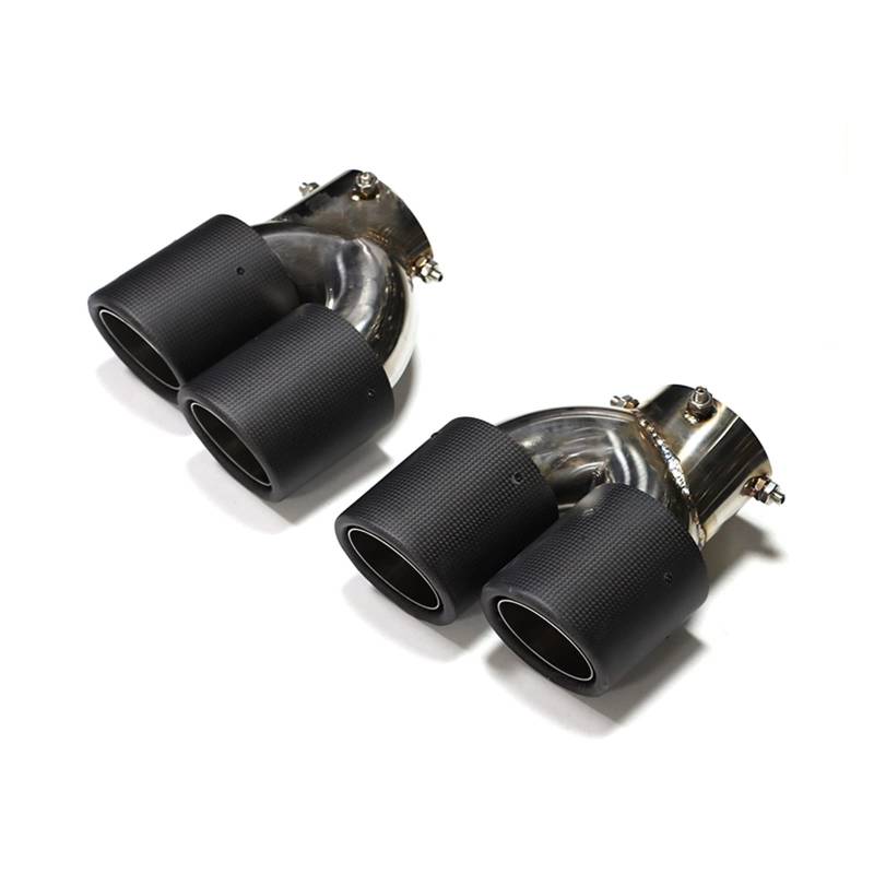 Auto Auspuff Endrohr Für G20 G21 M340i G22 M240i G42 M440i Auspuff Edelstahl Schalldämpfer Spitze Düse Quad Auto Auspuff Endrohr Auspuff Endrohr(Carbon Fiber G) von LIANGBAOS