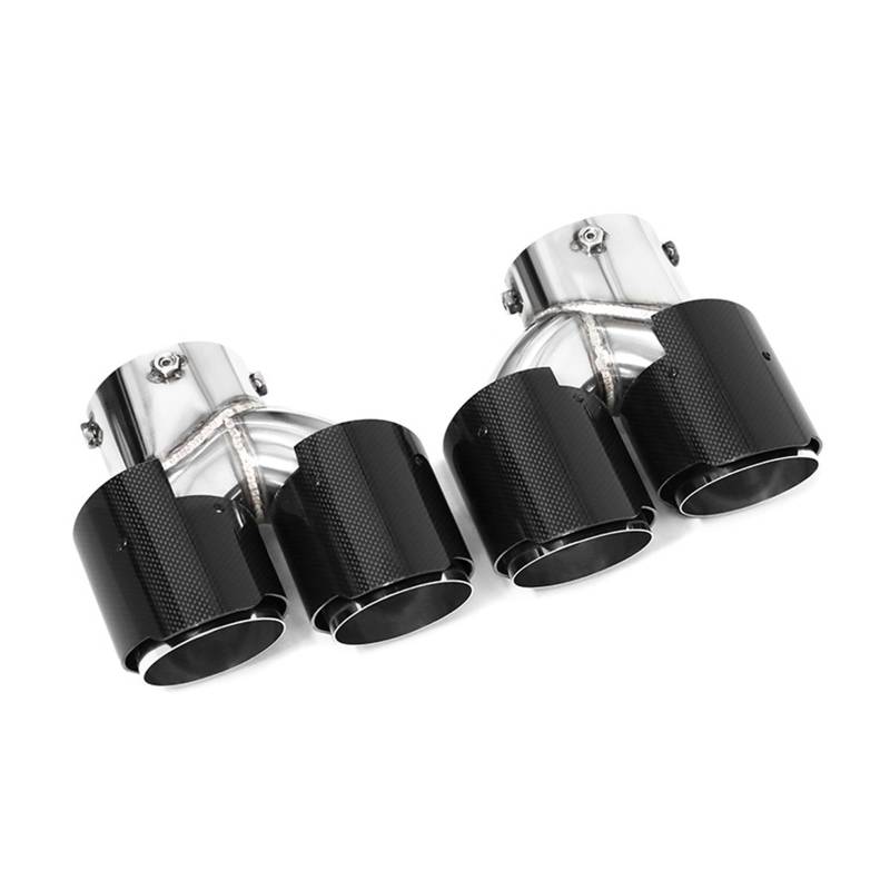 Auto Auspuff Endrohr Für G20 G21 M340i G42 440i G22 M240i Dual Vier Auspuff Schalldämpfer Spitze Auspuff System Düse Endrohr Auspuff Endrohr(Carbon Fiber I) von LIANGBAOS