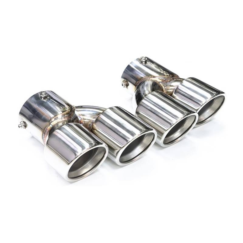 Auto Auspuff Endrohr Für G20 G21 M340i G42 440i G22 M240i Dual Vier Auspuff Schalldämpfer Spitze Auspuff System Düse Endrohr Auspuff Endrohr(Silber) von LIANGBAOS