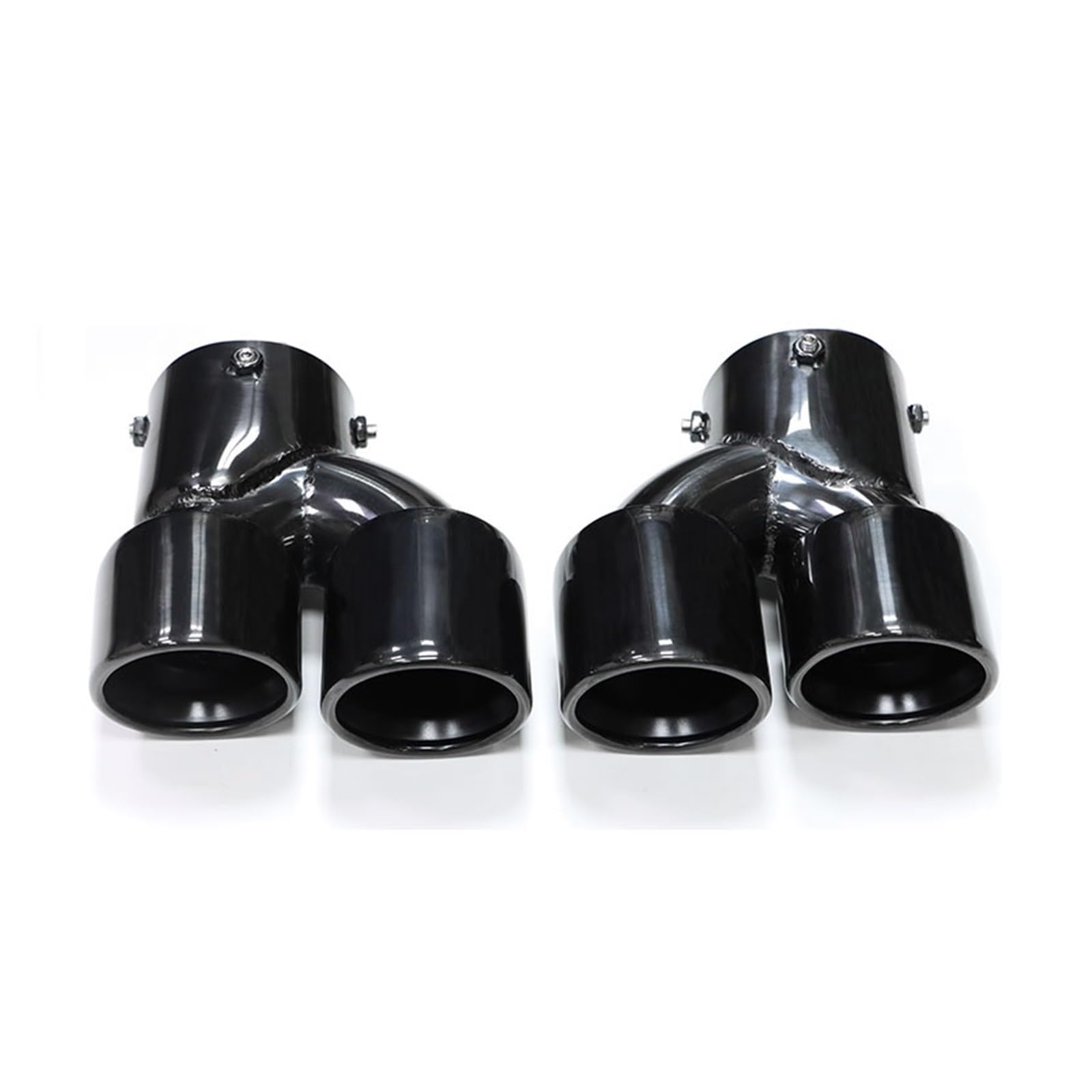 Auto Auspuff Endrohr Für G22 G23 G26 M440i 2021 2022+ Dual M Auspuffrohr Schalldämpfer Spitze Auspuffanlage Düse Endrohr Auspuff Endrohr(Black A) von LIANGBAOS