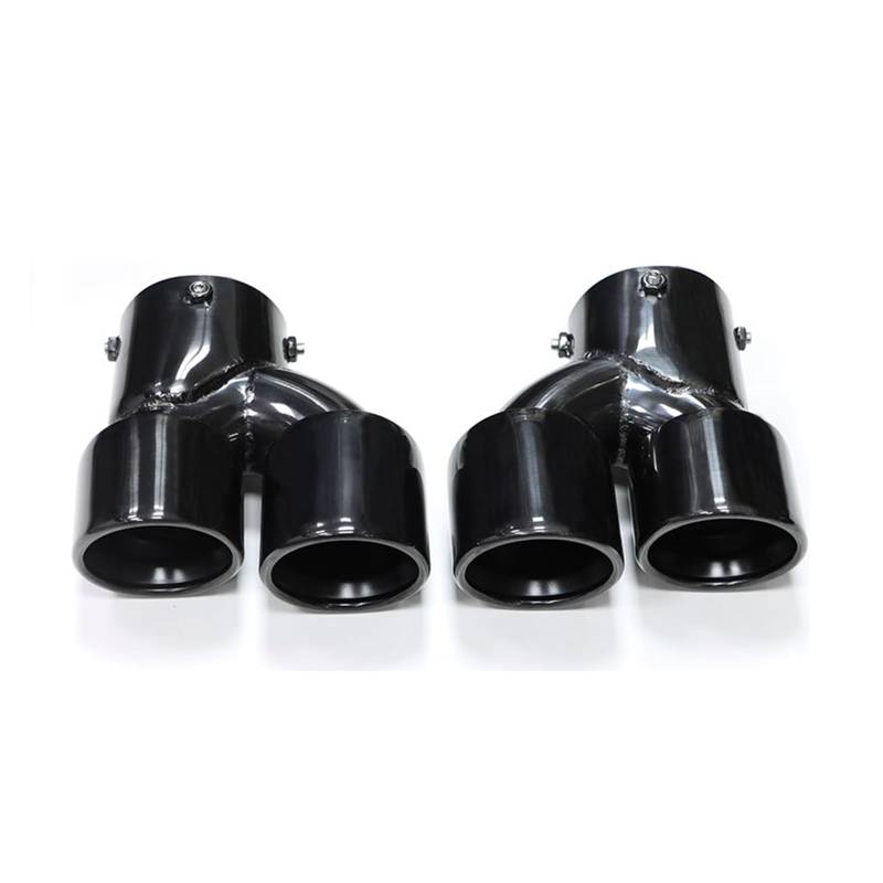 Auto Auspuff Endrohr Für G22 G23 G26 M440i 2021 2022+ Dual M Auspuffrohr Schalldämpfer Spitze Auspuffanlage Düse Endrohr Auspuff Endrohr(Black A) von LIANGBAOS
