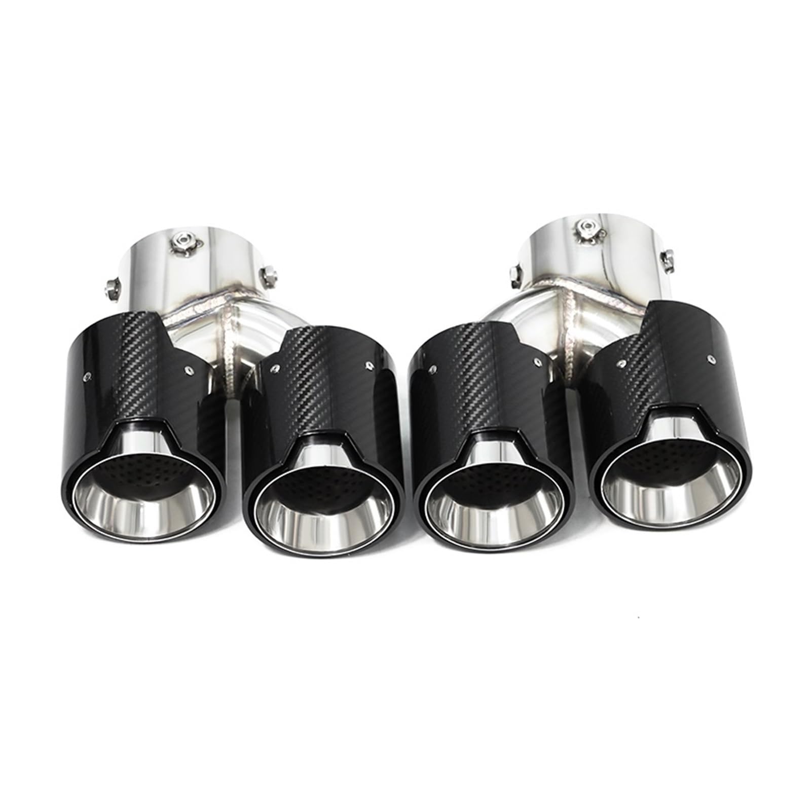 Auto Auspuff Endrohr Für G22 G23 G26 M440i 2021 2022+ Dual M Auspuffrohr Schalldämpfer Spitze Auspuffanlage Düse Endrohr Auspuff Endrohr(Carbon Fiber C) von LIANGBAOS