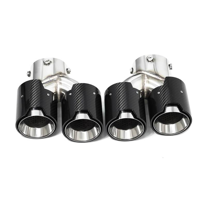 Auto Auspuff Endrohr Für G22 G23 G26 M440i 2021 2022+ Dual M Auspuffrohr Schalldämpfer Spitze Auspuffanlage Düse Endrohr Auspuff Endrohr(Carbon Fiber C) von LIANGBAOS
