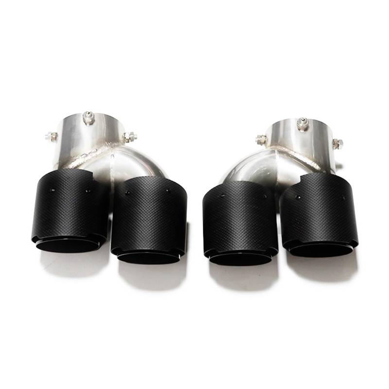 Auto Auspuff Endrohr Für G22 G23 G26 M440i 2021 2022+ Dual M Auspuffrohr Schalldämpfer Spitze Auspuffanlage Düse Endrohr Auspuff Endrohr(Carbon Fiber F) von LIANGBAOS