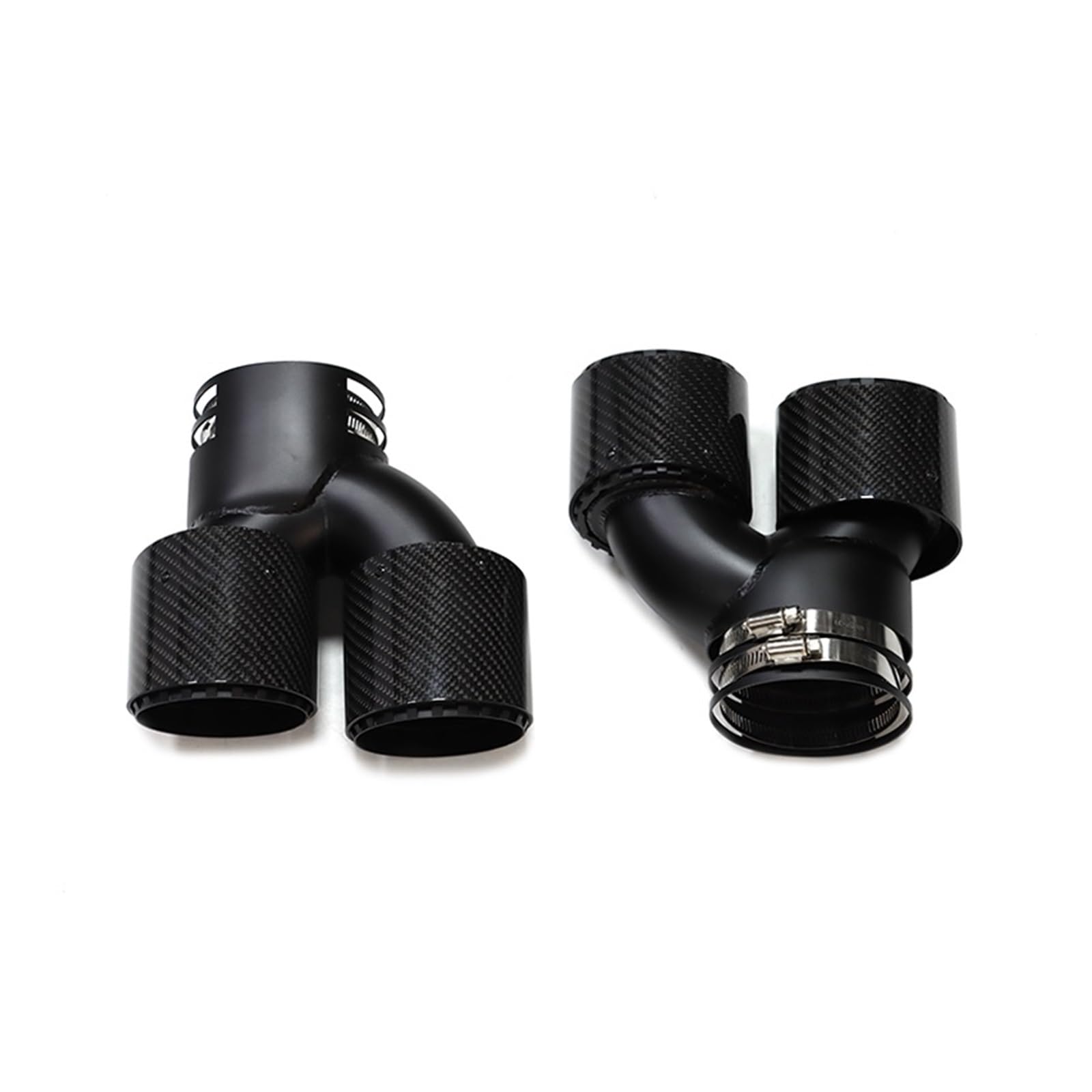 Auto Auspuff Endrohr Für G22 G23 G26 M440i 2021 2022+ Dual M Auspuffrohr Schalldämpfer Spitze Auspuffanlage Düse Endrohr Auspuff Endrohr(Carbon Fiber P) von LIANGBAOS