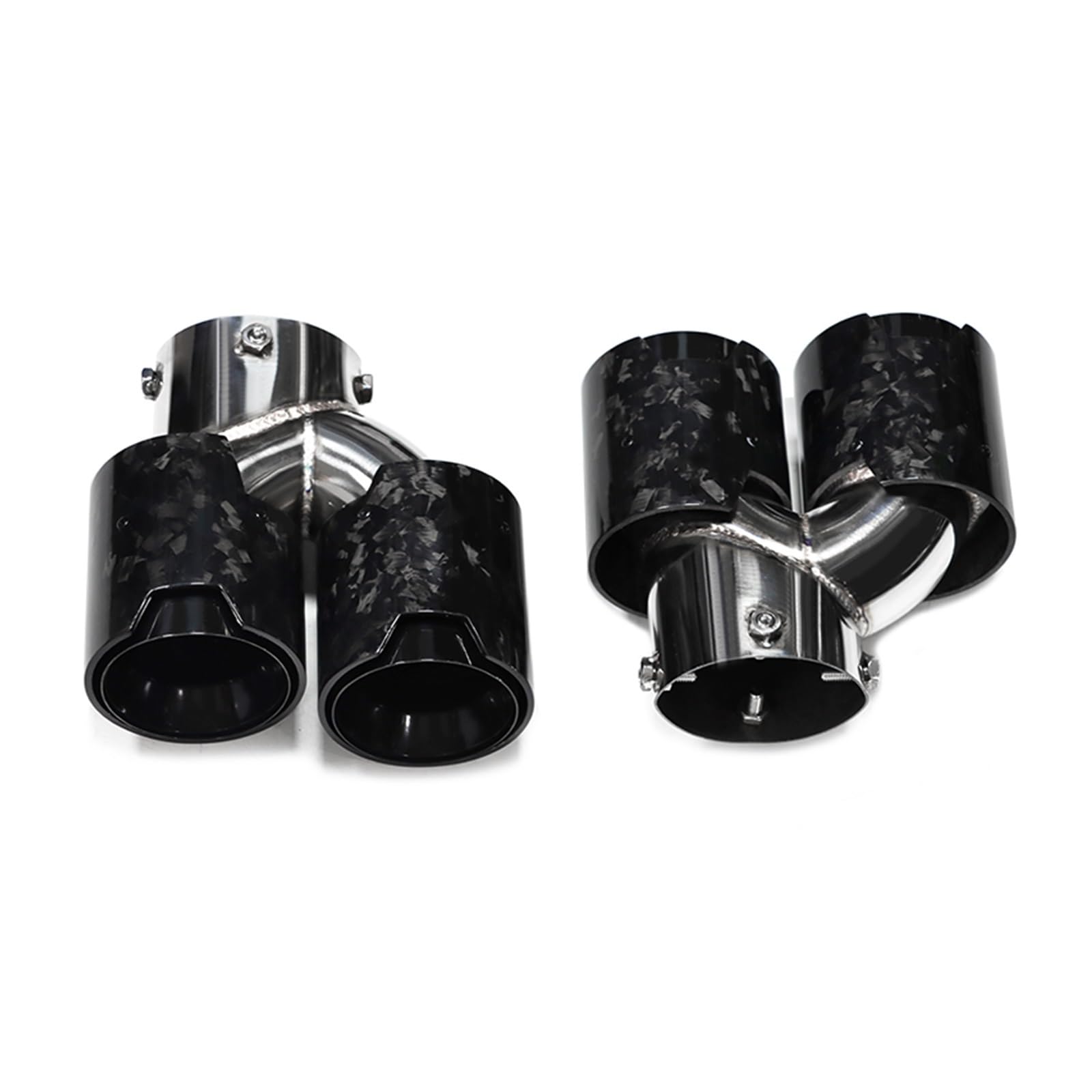 Auto Auspuff Endrohr Für G42 M240i 2019+ Auspuffblende Für G22 G26 M440i 2020+ Schalldämpferspitze Endrohrdüse Quad-Autoauspuff Auspuff Endrohr(Carbon Fiber D) von LIANGBAOS