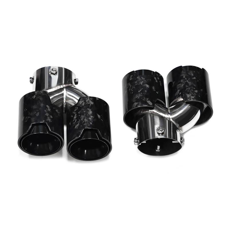 Auto Auspuff Endrohr Für G42 M240i 2019+ Auspuffblende Für G22 G26 M440i 2020+ Schalldämpferspitze Endrohrdüse Quad-Autoauspuff Auspuff Endrohr(Carbon Fiber D) von LIANGBAOS