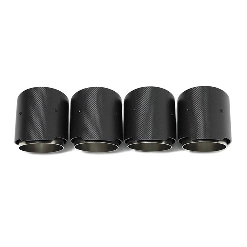 Auto Auspuff Endrohr Für M2 F87 M3 F80 M4 F82 M5 F10 M6 F12 Schalldämpferspitze ID 70mm Düse Endrohr Carbon Fiber Matt Auto Auspuffspitze Auspuff Endrohr(Carbon Fiber D) von LIANGBAOS
