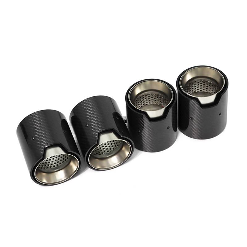 Auto Auspuff Endrohr Für M2 M3 M4 Auspuffblende F80 F82 F83 F87 Tuning MP Carbonfaser-Endrohr Edelstahl-Schalldämpfer 4-teilig Auspuff Endrohr(Carbon Fiber D) von LIANGBAOS
