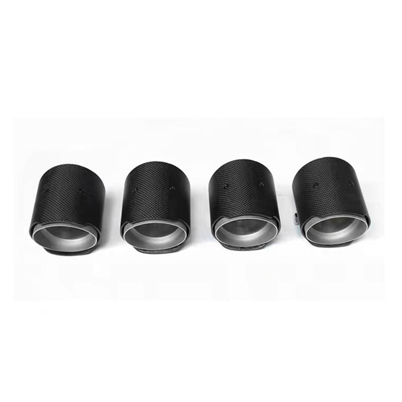 Auto Auspuff Endrohr Für M2 M3 M4 Auspuffblende F80 F82 F83 F87 Tuning MP Carbonfaser-Endrohr Edelstahl-Schalldämpfer 4-teilig Auspuff Endrohr(Carbon Fiber E) von LIANGBAOS