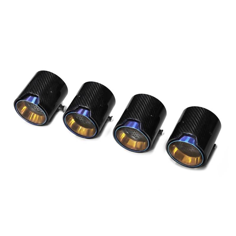 Auto Auspuff Endrohr Für M2 M3 M4 F80 F82 F83 F87 Auspuffendrohr Schalldämpfer Auspuffanlage 4-teilig Auspuffendrohr Auspuff Endrohr(Carbon Fiber C) von LIANGBAOS