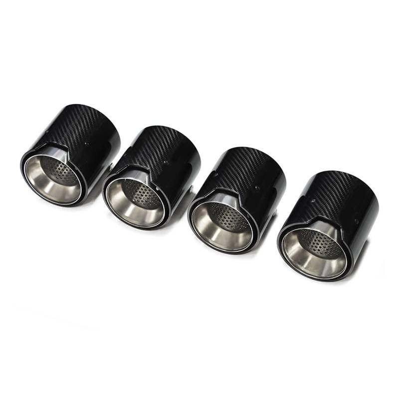 Auto Auspuff Endrohr Für M2 M3 M4 F80 F82 F83 F87 Auspuffendrohr Schalldämpfer Auspuffanlage 4-teilig Auspuffendrohr Auspuff Endrohr(Carbon Fiber D) von LIANGBAOS