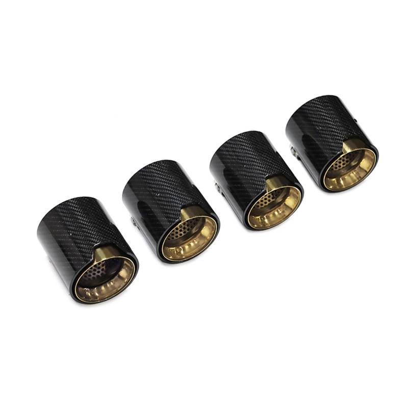 Auto Auspuff Endrohr Für M2 M3 M4 F80 F82 F83 F87 Auspuffendrohr Schalldämpfer Auspuffanlage 4-teilig Auspuffendrohr Auspuff Endrohr(Carbon Fiber E) von LIANGBAOS