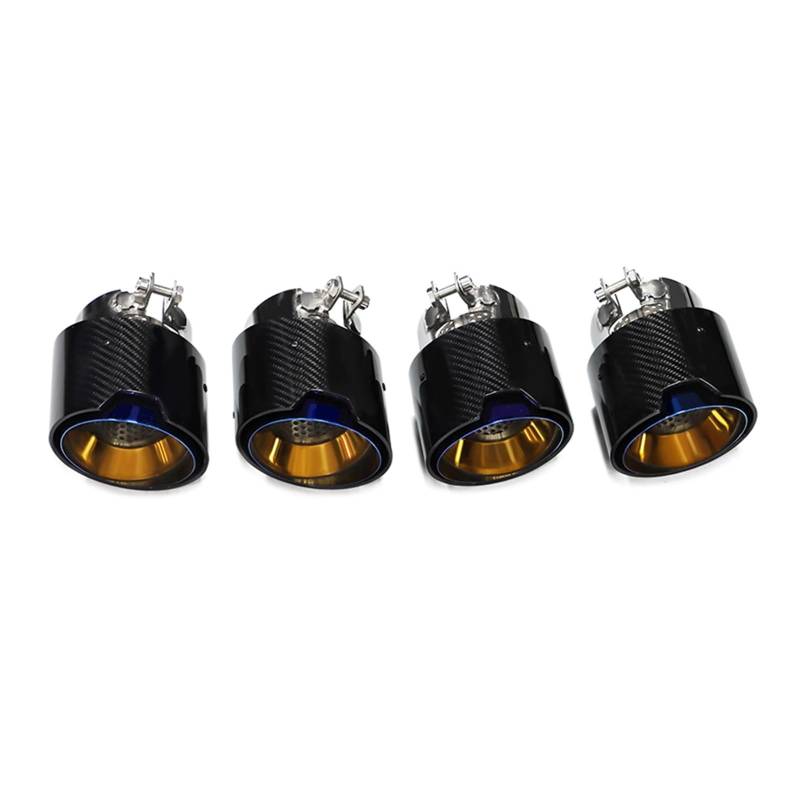 Auto Auspuff Endrohr Für M2 M3 M4 G80 G82 G83 G87 Auspuffanlage Rohre Schalldämpfer Spitze Düse 4 Teile/los Carbon Fiber Exhaut Tipps Auspuff Endrohr(Carbon Fiber C) von LIANGBAOS