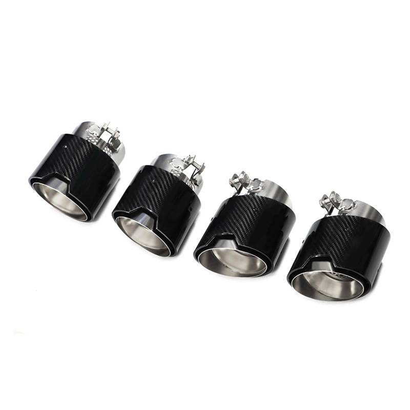 Auto Auspuff Endrohr Für M2 M3 M4 G80 G82 G83 G87 Auspuffanlage Rohre Schalldämpfer Spitze Düse 4 Teile/los Carbon Fiber Exhaut Tipps Auspuff Endrohr(Carbon Fiber D) von LIANGBAOS
