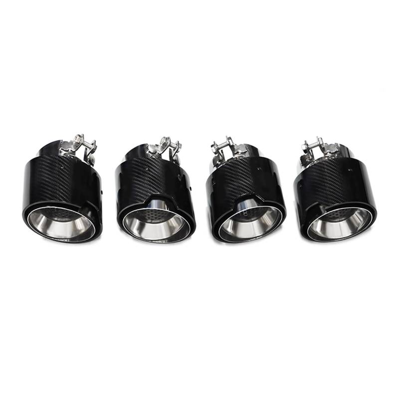 Auto Auspuff Endrohr Für M2 M3 M4 G80 G82 G83 G87 Schwarz Edelstahl Auspuff System Rohre Carbon Fiber Exhaut Tipps Auspuff Endrohr(Carbon Fiber A) von LIANGBAOS