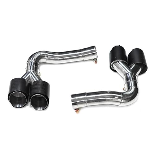Auto Auspuff Endrohr Für Q8 2019-2023 Verbesserte SQ8 Quad Schalldämpfer Header Abgassysteme Auspuffdüsen Auto Auspuff Endrohre Auspuff Endrohr(Carbon Fiber) von LIANGBAOS