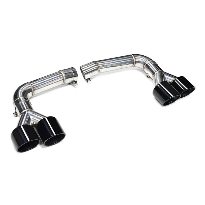 Auto Auspuff Endrohr Für Q8 2020 2021 2022 Up SQ8 Look Schalldämpfer Spitze Auspuff System Endrohr Tunning Düse Quad Auto Auspuff Spitze Auspuff Endrohr(Schwarz) von LIANGBAOS