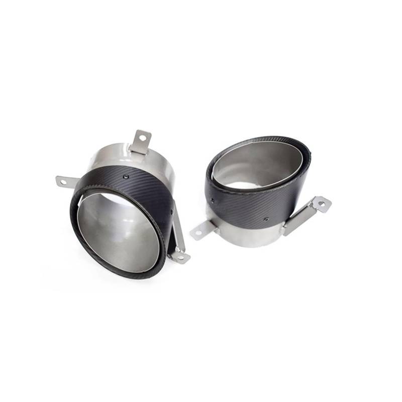 Auto Auspuff Endrohr Für R8 V10 2010-2015 Carbonfaser-Autoauspuffendrohr Autoauspuffdüsenspitzen Ovale Carbonfaser-Auspuffspitze Auspuff Endrohr(Style B) von LIANGBAOS