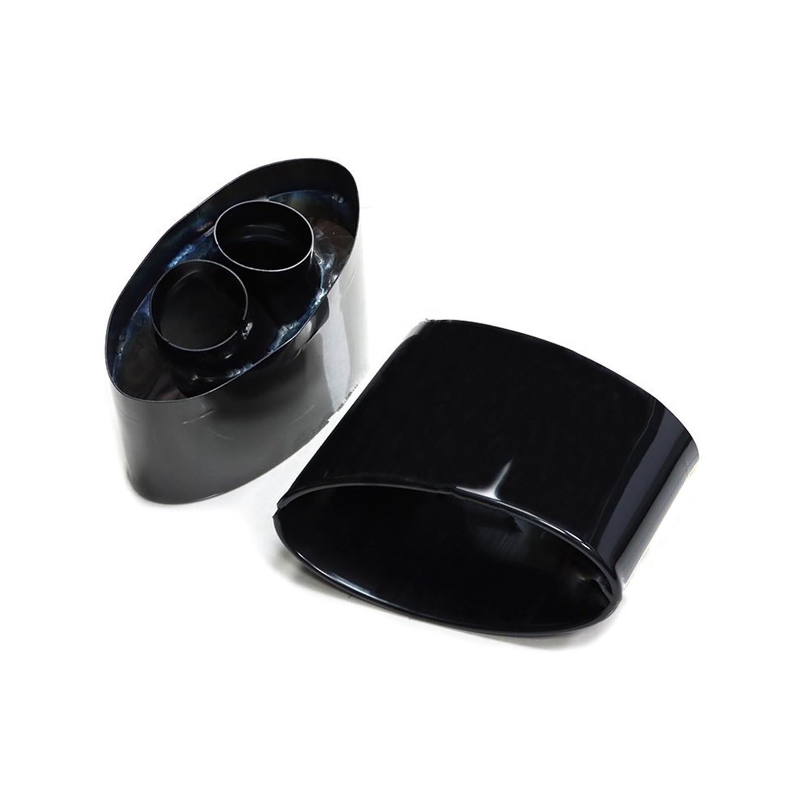 Auto Auspuff Endrohr Für RS5 RS6 RS7 Doppelter Innerer Auspuff PiPe C8 Für A6 A7 Schalldämpferspitze Düse Auto Große Ovale Auspuffspitze Auspuff Endrohr(Black Double inner A) von LIANGBAOS