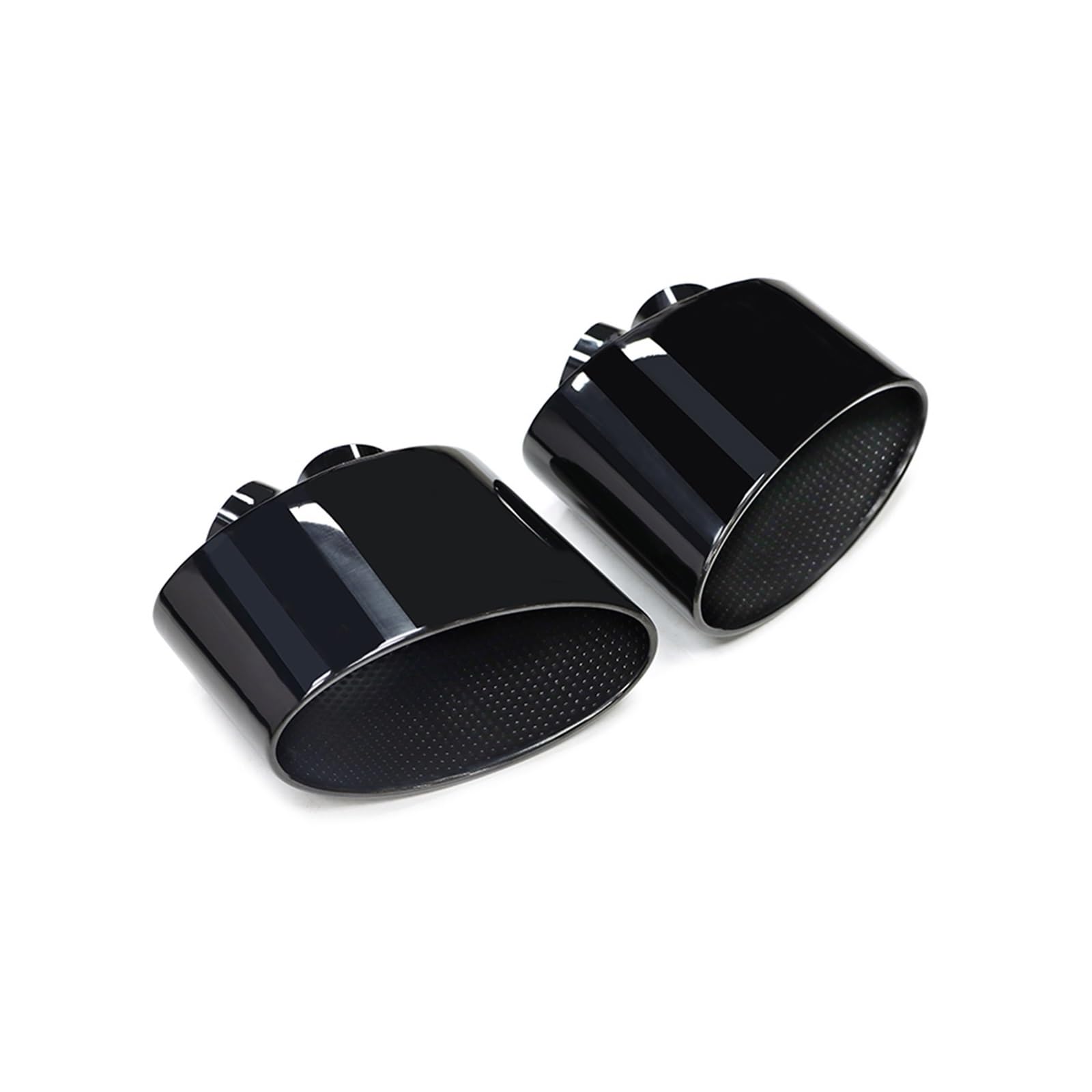Auto Auspuff Endrohr Für RS5 RS6 RS7 Doppelter Innerer Auspuff PiPe C8 Für A6 A7 Schalldämpferspitze Düse Auto Große Ovale Auspuffspitze Auspuff Endrohr(Black Double inner B) von LIANGBAOS