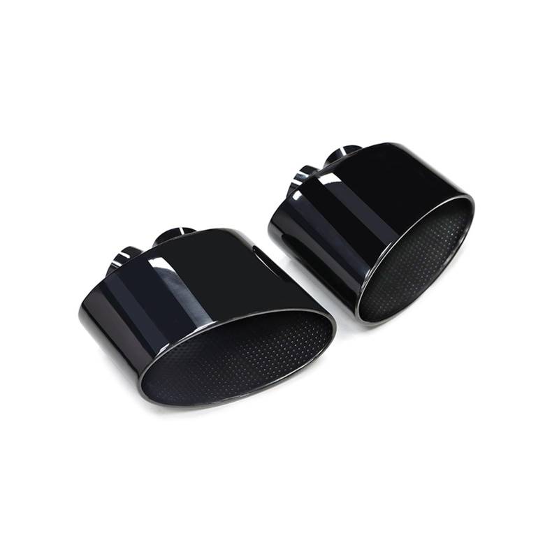 Auto Auspuff Endrohr Für RS5 RS6 RS7 Doppelter Innerer Auspuff PiPe C8 Für A6 A7 Schalldämpferspitze Düse Auto Große Ovale Auspuffspitze Auspuff Endrohr(Black Double inner B) von LIANGBAOS