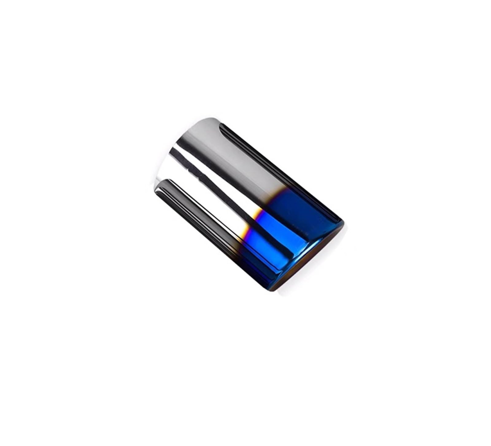 Auto Auspuff Endrohr Für VW Für GOLF 7 1.2TSI 1.6TDI Edelstahl Auto Auspuff Schalldämpfer Rohr Spitze Abdeckung Auspuff Endrohr(1piece 76mm Blue) von LIANGBAOS