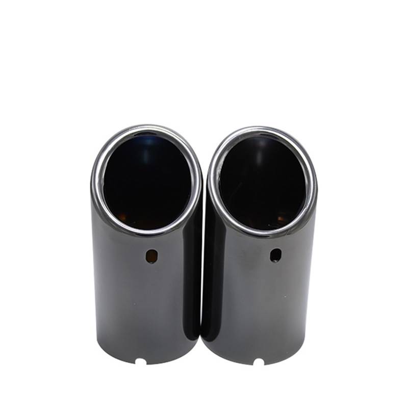 Auto Auspuff Endrohr Für VW Für Jetta MK6 1.4T Für Golf 6 Für Golf 7 MK7 1.4T Auto-Styling Edelstahl-Auspuffschalldämpfer-Spitzenrohr Auspuff Endrohr(2piece Black) von LIANGBAOS