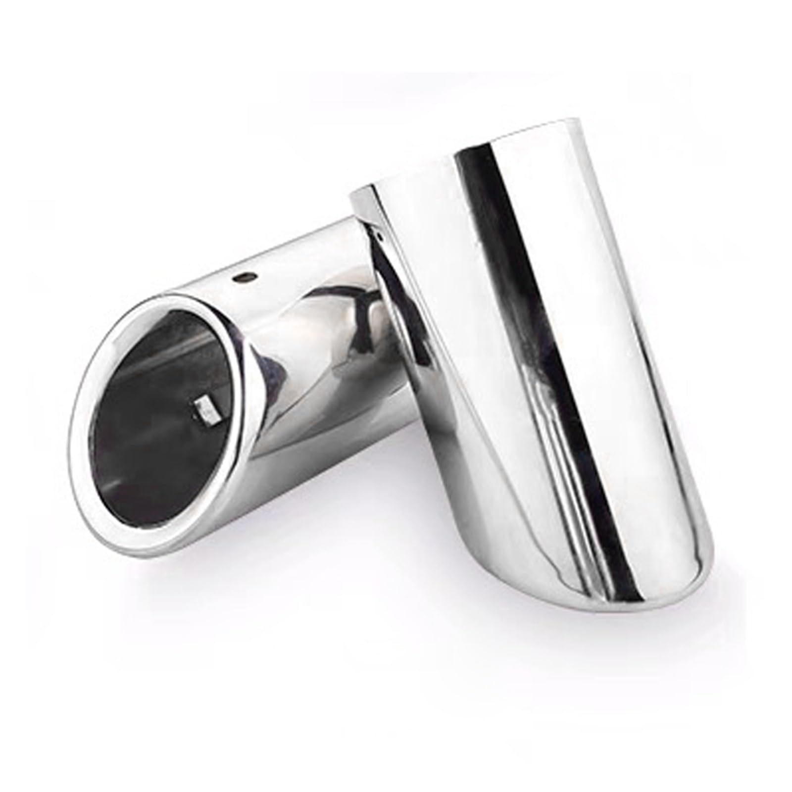 Auto Auspuff Endrohr Für VW Für Touran 5T1 1.4TSI 1.8TSI 2.0TDI Auto Endrohr Auspuff Schalldämpfer Spitze Rohr Abdeckung Auspuff Endrohr(70mm Silver) von LIANGBAOS