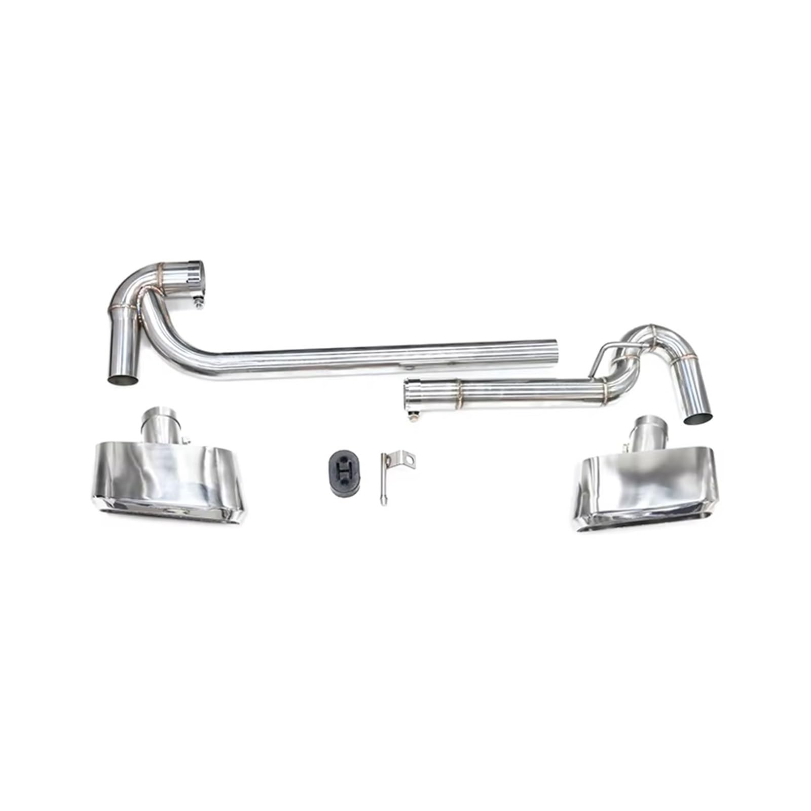 Auto Auspuff Endrohr Für X3 F25 X4 F26 2011-2017 Auto Hinten Quadratischen Endrohr Auspuffanlage Quadratischen Auto Schalldämpfer Spitze Auspuff Endrohr(Silber) von LIANGBAOS