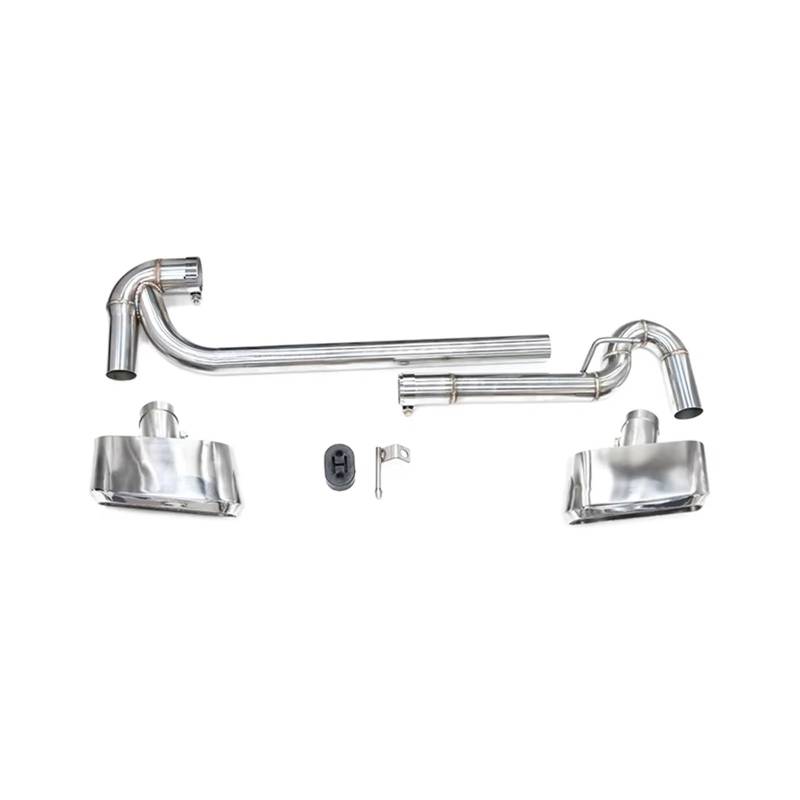 Auto Auspuff Endrohr Für X3 F25 X4 F26 2011-2017 Auto Hinten Quadratischen Endrohr Auspuffanlage Quadratischen Auto Schalldämpfer Spitze Auspuff Endrohr(Silber) von LIANGBAOS