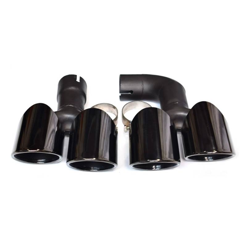 Auto Auspuff Endrohr Für X4 30i G02 2018-2021 Upgrade X4M Stil Stoßstange Schalldämpfer Spitze Auspuff System Düse 1 Paar Quad Auto Auspuff Spitze Auspuff Endrohr(Black B) von LIANGBAOS