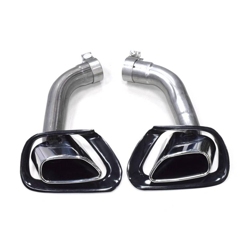 Auto Auspuff Endrohr Für X5 E70 V8 Look 2007-2010 Auspuffrohr Schalldämpfer Spitze Auto Auspuff Endrohr Düse 1 Paar Auspuff Spitze Auspuff Endrohr(Silver Exhaust cover) von LIANGBAOS