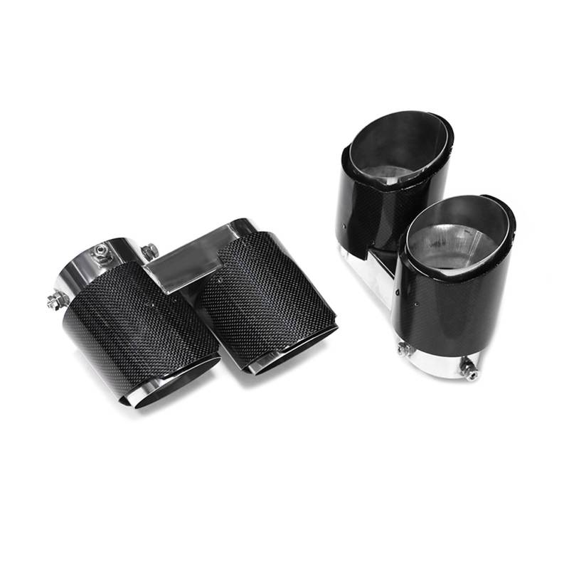 Auto Auspuff Endrohr Für X5 G05 X6 G05 Quadratisches Auspuff-Upgrade Sport 4-Auslass-Karbonfaser-Endrohr-Schalldämpfer-Auspuffsystem Auspuff Endrohr(Carbon Fiber A) von LIANGBAOS