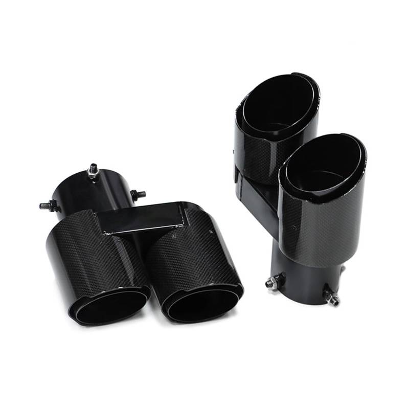 Auto Auspuff Endrohr Für X5 G05 X6 G05 Quadratisches Auspuff-Upgrade Sport 4-Auslass-Karbonfaser-Endrohr-Schalldämpfer-Auspuffsystem Auspuff Endrohr(Carbon Fiber B) von LIANGBAOS