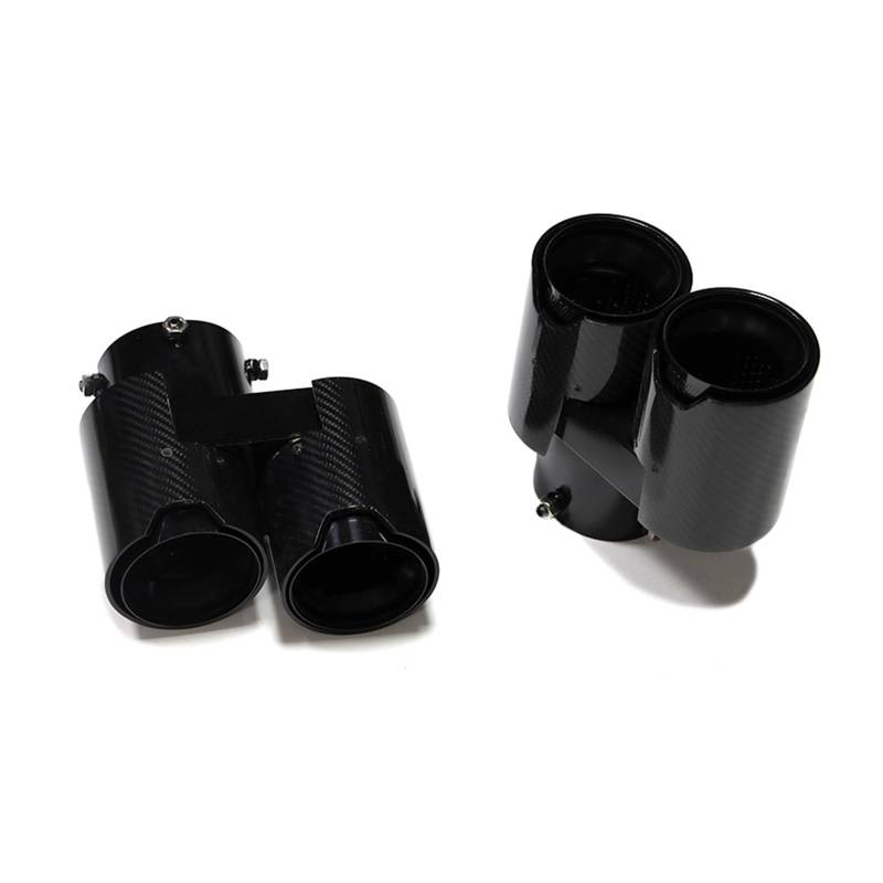 Auto Auspuff Endrohr Für X5 G05 X6 G05 Quadratisches Auspuff-Upgrade Sport 4-Auslass-Karbonfaser-Endrohr-Schalldämpfer-Auspuffsystem Auspuff Endrohr(Carbon Fiber D) von LIANGBAOS