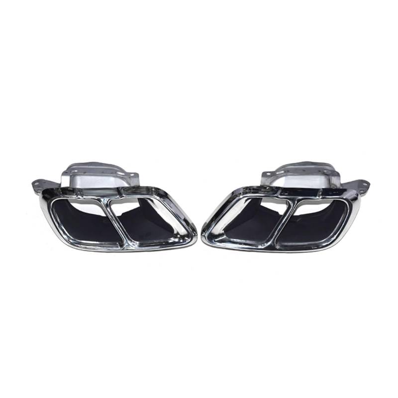 Auto Auspuff Endrohr Für X5 G05 X6 G06 X7 G07 2020-2024 Schalldämpfer Spitze Endrohr Düse Spitze Auspuff Spitze Platz Tipps Auspuff Endrohr(Silber) von LIANGBAOS