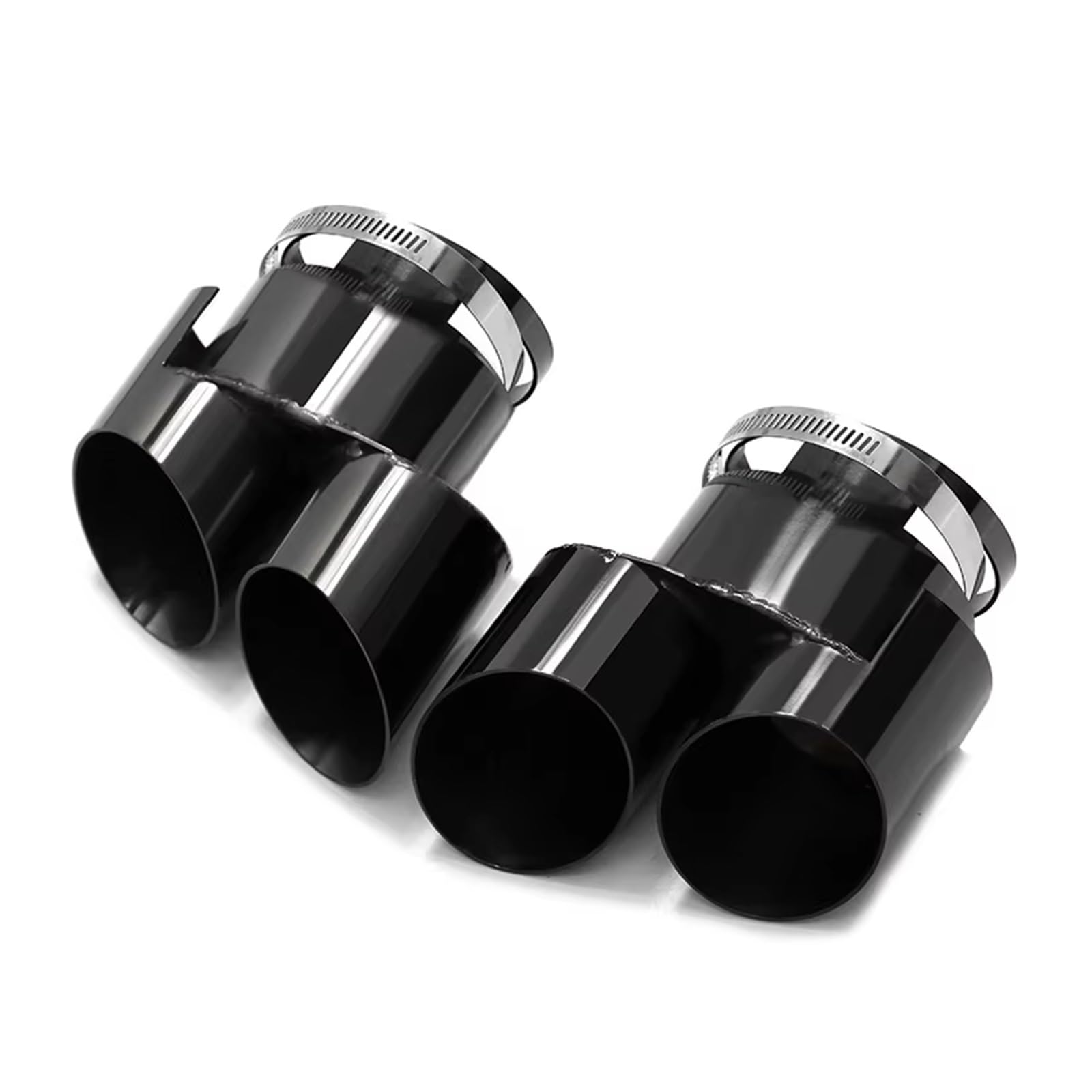 Auto Auspuff Endrohr Für X5 G05 X6 G06 X7 G07 Heck-Upgrade Größeres Doppelauspuff-Endrohr Schalldämpfer-Endrohre Quad-Auspuffspitze Auspuff Endrohr(Schwarz) von LIANGBAOS