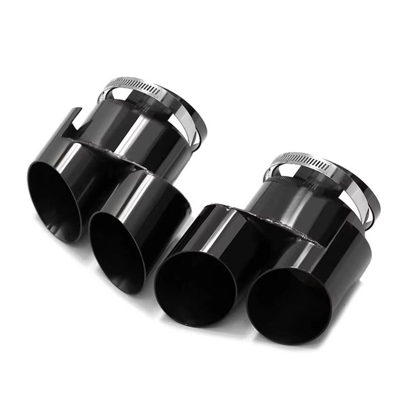 Auto Auspuff Endrohr Für X5 G05 X6 G6 Endrohr Auspuff High-End Dual Outlet Edelstahl Schalldämpfer Endrohr Auspuffanlage Auspuff Endrohr(Schwarz) von LIANGBAOS