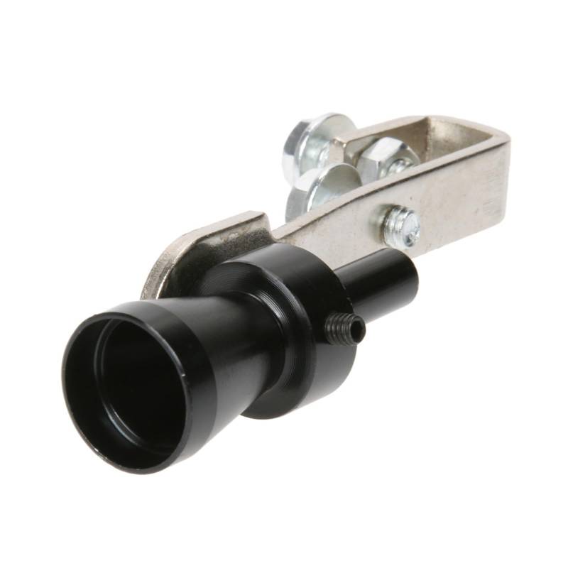 Auto Auspuff Endrohr Praktischer Soundsimulator Tragbares Auto-Turbo-Whistle-Auspuffrohr-Whistle-Schalldämpfer-Abblasen-Auto-Automobil Auspuff Endrohr(Schwarz) von LIANGBAOS