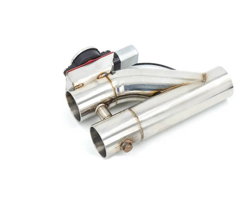 Auto Auspuff Endrohr Y-Rohr Aus Edelstahl, Elektrisches Auspuff-E-Cutout-EIN/AUS-Ventil Mit Schalter Oder Fernbedienung, Cut-Out-Fallrohr-Kit Auspuff Endrohr(2.5inch TYPE1) von LIANGBAOS