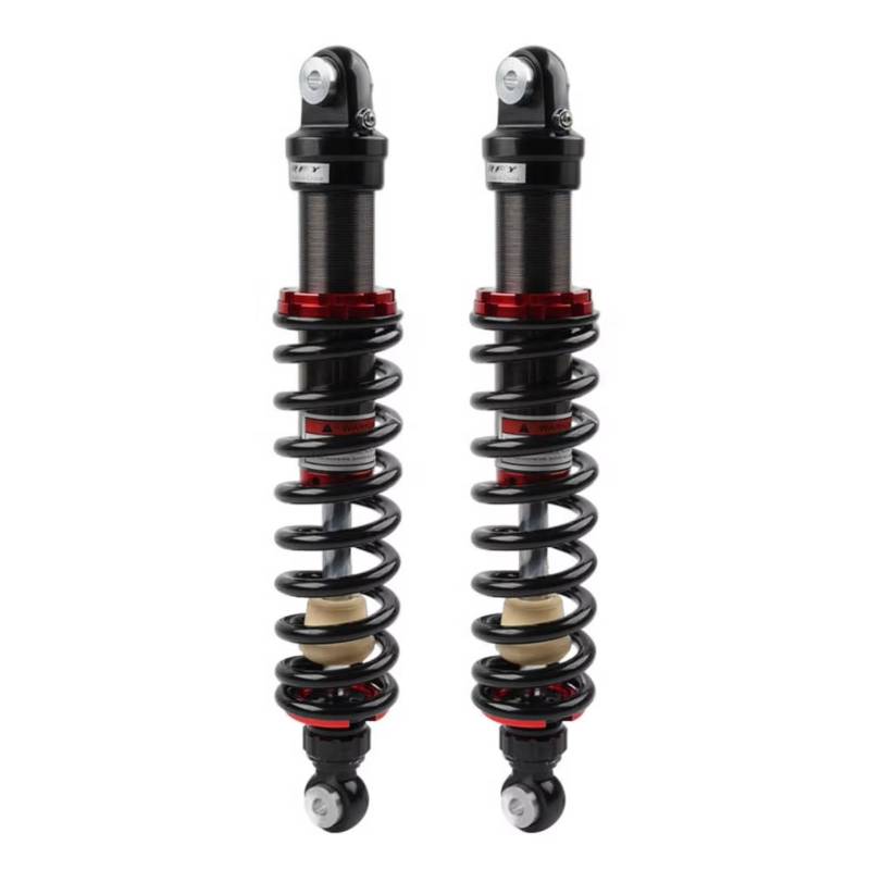 Motorrad Stoßdämpfer Motorrad 400mm Federaufhängung Stoßdämpfer Dämpfer Motorrad Einstellbar 1 Stück Für UTV & Für ATV Schwarz Rundkopf von LIANGBAOS