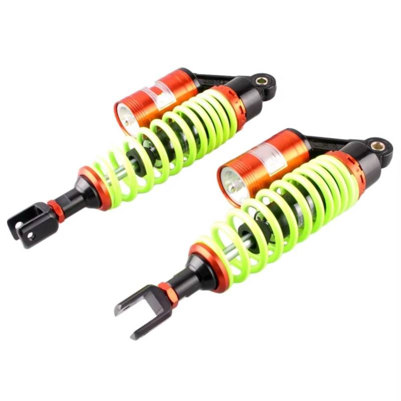 Motorrad Stoßdämpfer Universal 320mm Motorrad Luft Stoßdämpfer Absorber Für Roller Quad ATV Gokart Grün von LIANGBAOS