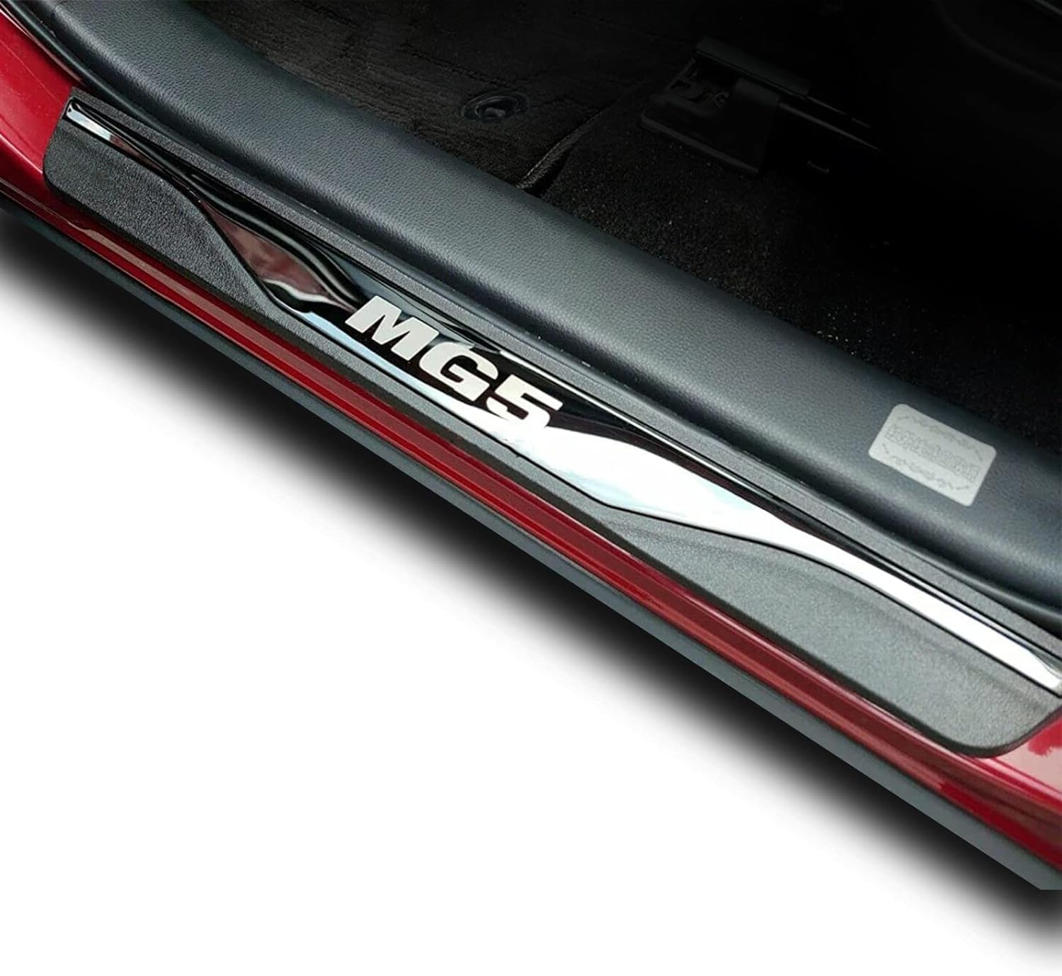 LICHOO Auto Einstiegsleisten Scuff Protector, für MG MG5 2022 2023 EV SE Trophy Long Range Zubehör, Türeinstiegsschutz Platte Verkleidung Abdeckung von LICHOO