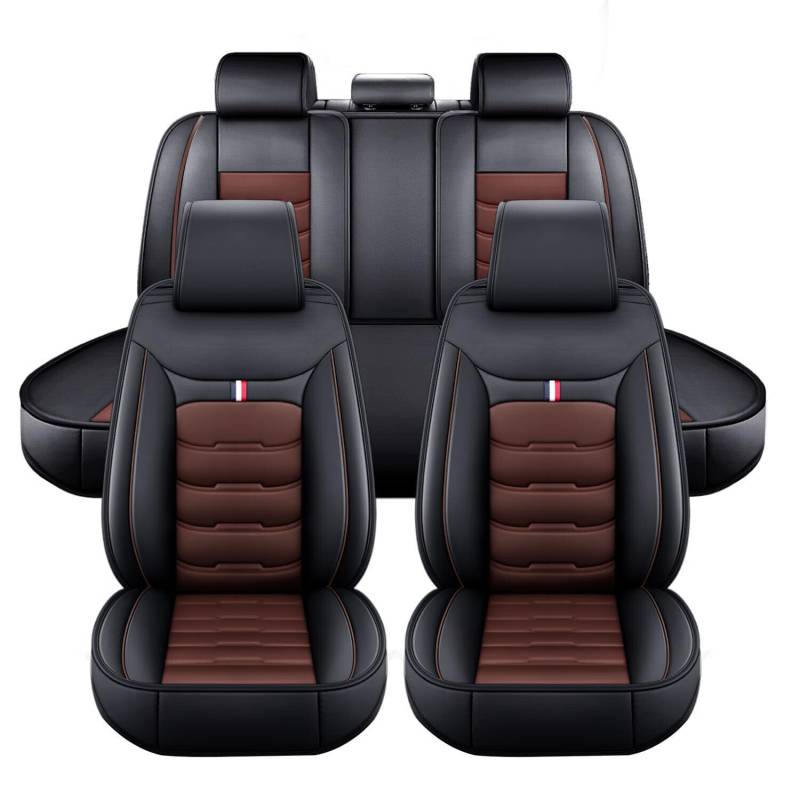 Autositzbezüge für Citroen Ds4 C4 Cactus Ds5 C Crosser C5 Aircross C4 Aircross C3 C5 C3 C6, 5 Sitzer Auto-Sitzbezug Komplettset, Leder Vorne Hinten Autositz Schonbezug Sets Atmungsaktiv Sitzbezug von LICOME