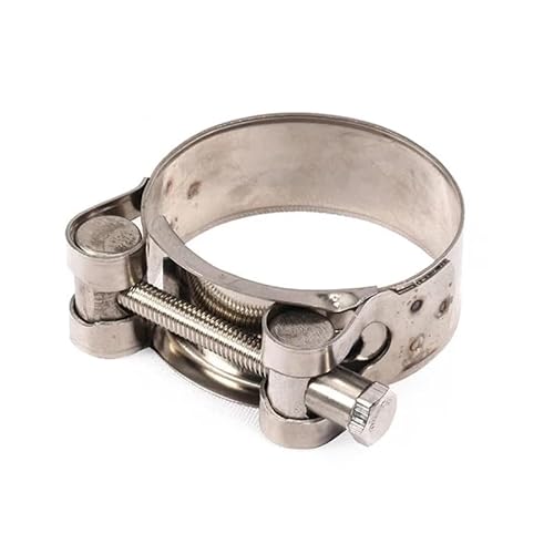 Auspuff Verbindungsrohr 36–63 mm Universal-Motorrad-Auspuffschelle aus Edelstahl für Slip-on-Motorrad-Schalldämpfer von LIDWF