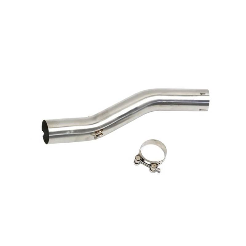 Auspuff Verbindungsrohr 51MM Motorrad GP Auspuff Mittel Mid Verbindung Link Rohr Runde Schalldämpfer Für ZX10R ZX-10R 2004 2005 Edelstahl von LIDWF