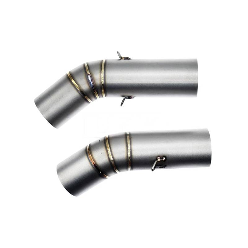 Auspuff Verbindungsrohr 51mm Motorrad Auspuff Mittelrohr Für 848 1098 1198 Mittleren Link Rohr Schalldämpfer Flucht Verbinden Rohr Slip Auf Edelstahl von LIDWF