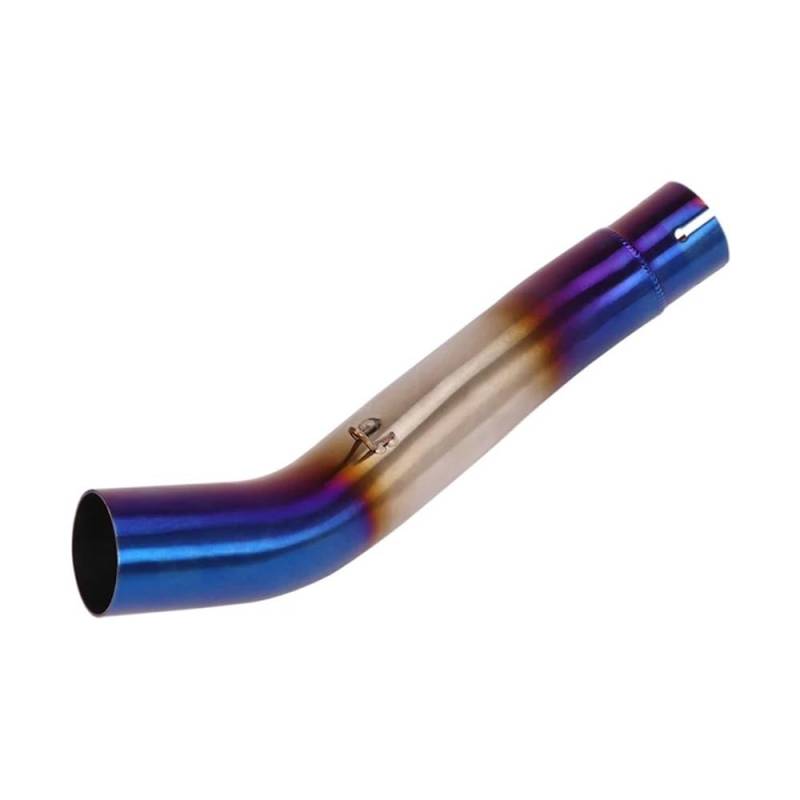 Auspuff Verbindungsrohr Für 300 Edelstahl Motorrad Auspuff Mitte Verbinden Link Rohr Silp auf 51mm Schalldämpfer Flucht(Color j) von LIDWF